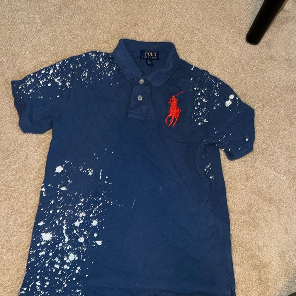 Boys' Bleached Polo Shirt - Big Kid - Picture 2 of 3